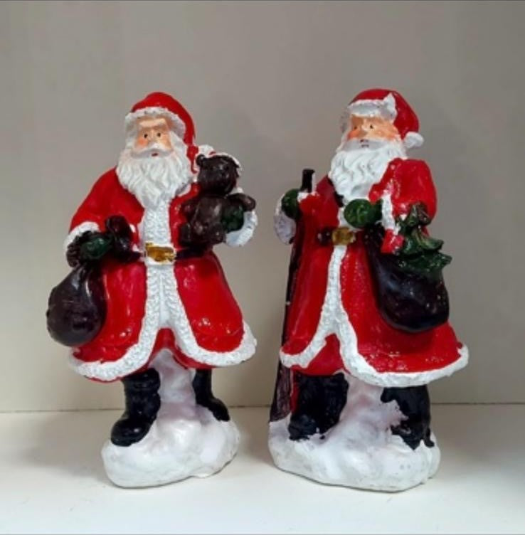 Moș Crăciun – decor ceramic Crăciun 2/set 12cm